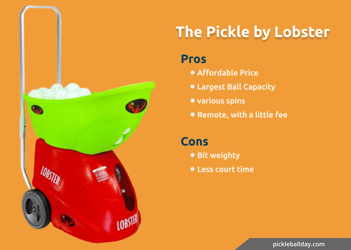 pros and cons of lobster pickleball machine