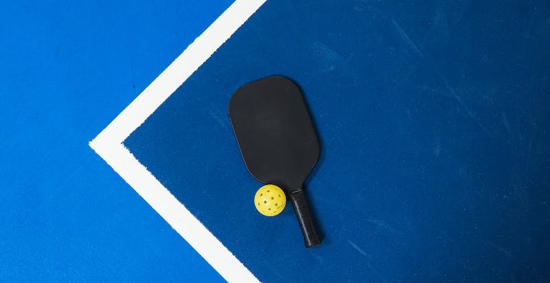 Pickleball Paddle and ball